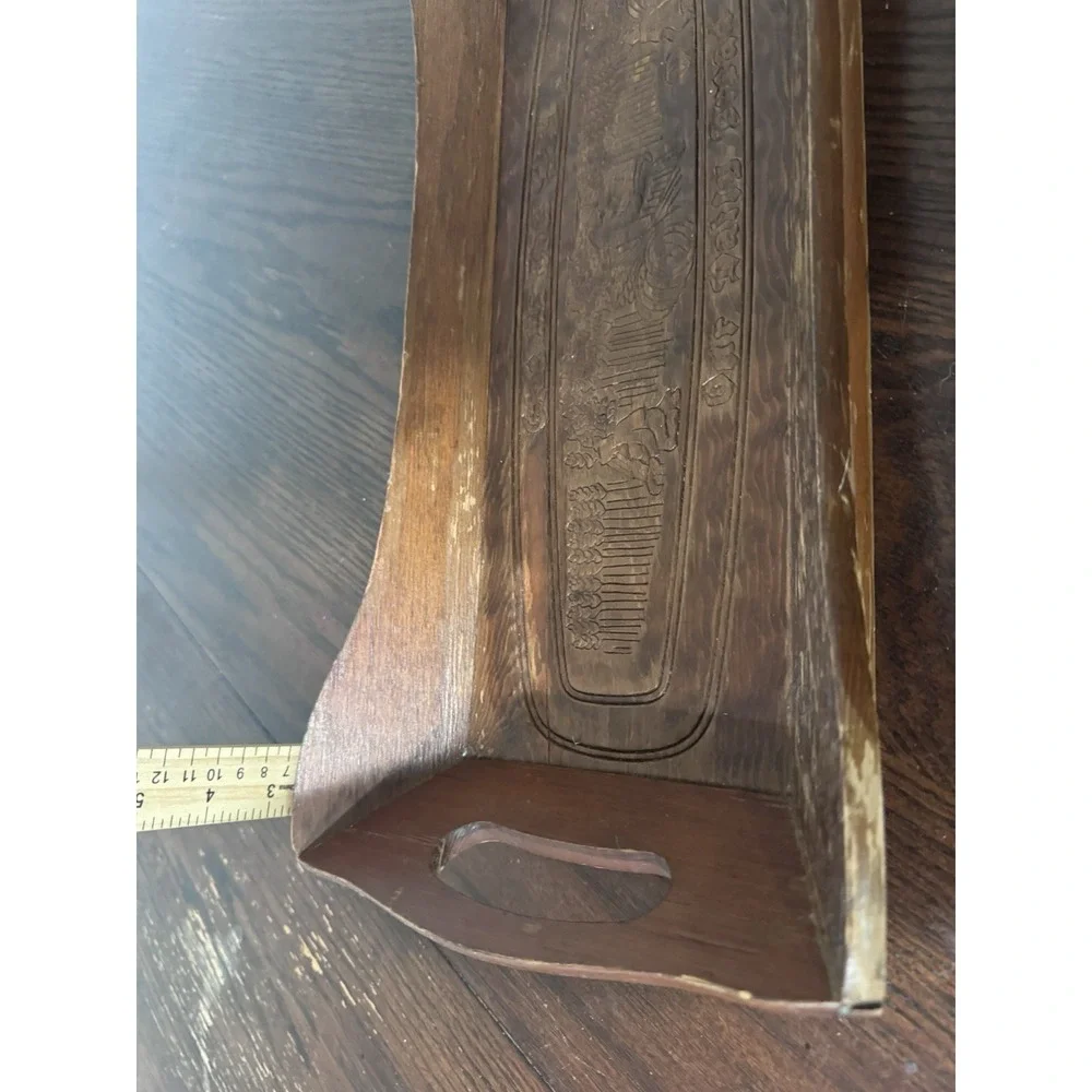 Vintage Wood Wall Shelf Bread Board Kitchen Decor Give Us This Day Cottagecore